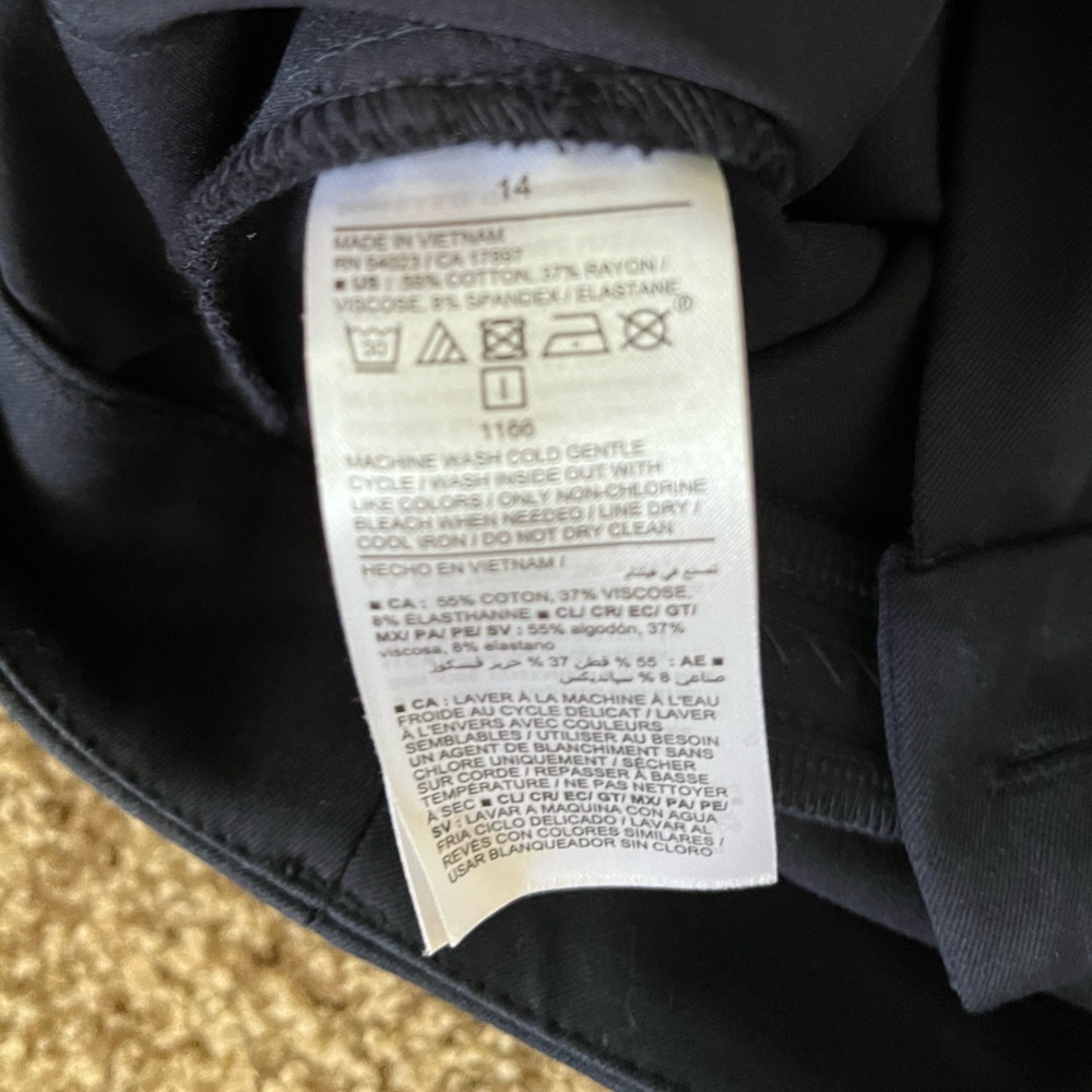 Old Navy Pixie Straight Dress Pants - navy blue - Picture 4 of 6